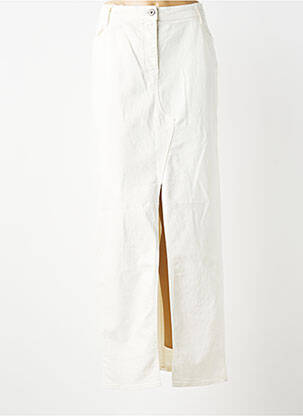 Jupe longue coupe droite beige PLEASE femme