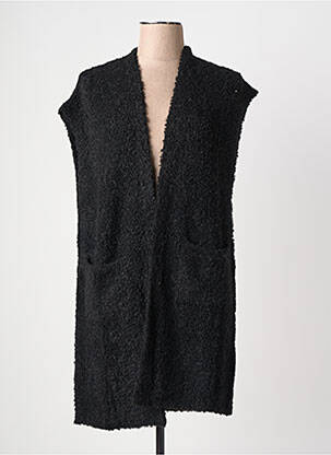 Gilet sans manche col v noir RHUM RAISIN femme