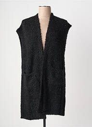 Gilet sans manche col v noir RHUM RAISIN femme