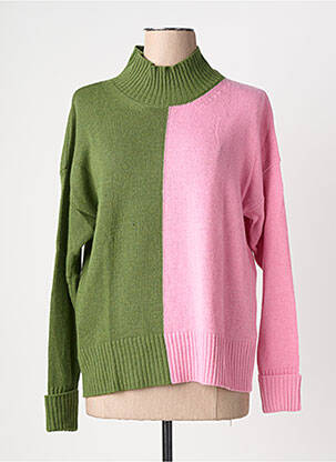 Pull coupe cintrée manches longues vert RHUM RAISIN femme