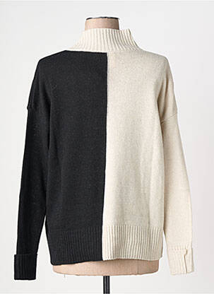 Pull coupe cintrée manches longues beige RHUM RAISIN femme