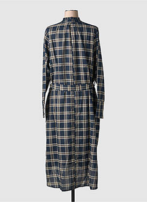 Robe longue manches longues manches longues bleu RHUM RAISIN femme