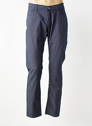 Pantalon slim tissage chiné taille normale bleu CARLOS CORDOBA homme