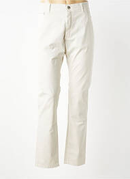 Pantalon slim tissage popeline taille normale beige CARLOS CORDOBA homme