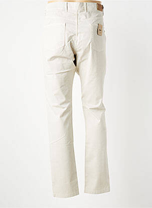 Pantalon slim tissage popeline taille normale beige CARLOS CORDOBA homme