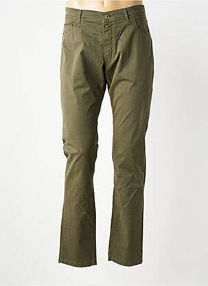 Pantalon slim tissage popeline taille normale vert CARLOS CORDOBA homme