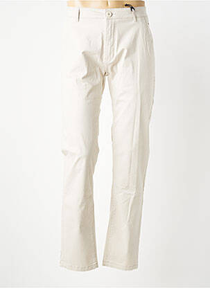 Pantalon chino tissage popeline taille normale beige HARPER&FLINT homme