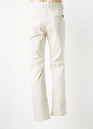 Pantalon chino tissage popeline taille normale beige HARPER&FLINT homme