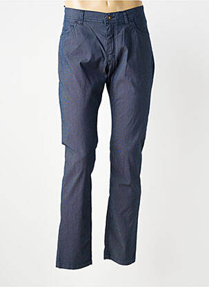 Pantalon slim tissage chiné taille normale bleu CARLOS CORDOBA homme