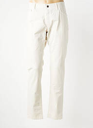 Pantalon slim tissage popeline taille normale beige CARLOS CORDOBA homme
