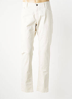 Pantalon slim tissage popeline taille normale beige CARLOS CORDOBA homme