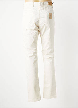 Pantalon slim tissage popeline taille normale beige CARLOS CORDOBA homme