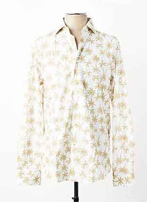 Chemise manches longues imprimé fantaisie blanc CARLOS CORDOBA homme