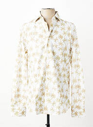 Chemise manches longues imprimé fantaisie blanc CARLOS CORDOBA homme