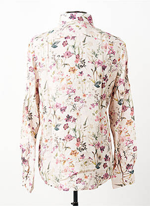 Chemise manches longues imprimé fantaisie beige CARLOS CORDOBA homme