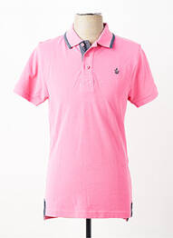 Polo coupe cintrée manches courtes rose HARPER&FLINT homme