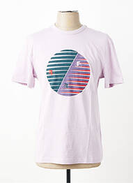 T-shirt coupe droite manches courtes violet WHITE STUFF homme