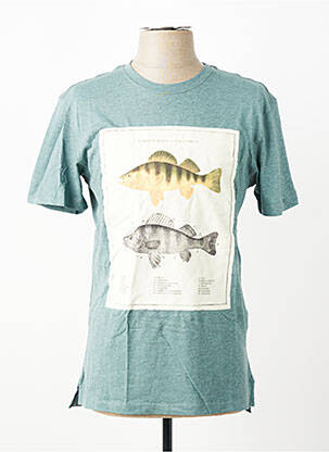 T-shirt coupe droite manches courtes bleu WHITE STUFF homme