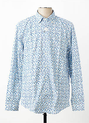 Chemise manches longues imprimé fantaisie bleu CARLOS CORDOBA homme