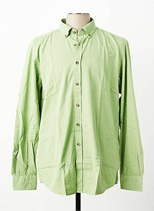 Chemise manches longues coupe droite vert CARLOS CORDOBA homme