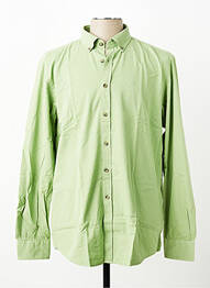 Chemise manches longues coupe droite vert CARLOS CORDOBA homme