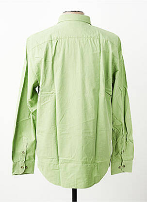 Chemise manches longues coupe droite vert CARLOS CORDOBA homme