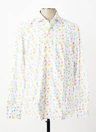 Chemise manches longues imprimé fantaisie blanc CARLOS CORDOBA homme