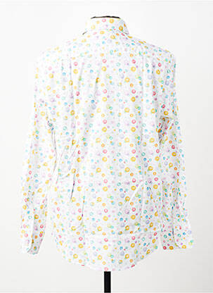 Chemise manches longues imprimé fantaisie blanc CARLOS CORDOBA homme