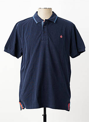 Polo coupe droite manches courtes bleu HARPER&FLINT homme