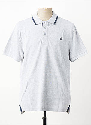 Polo coupe droite manches courtes gris HARPER&FLINT homme