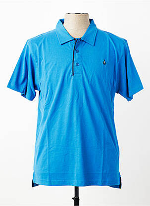 Polo coupe droite manches courtes bleu HARPER&FLINT homme