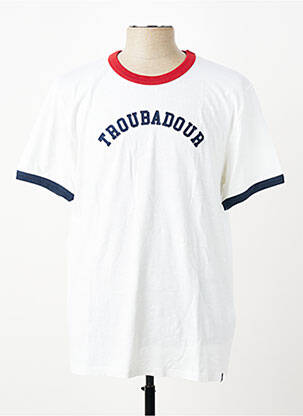 T-shirt coupe droite manches courtes blanc LE VIEUX GAULOIS homme