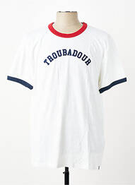 T-shirt coupe droite manches courtes blanc LE VIEUX GAULOIS homme