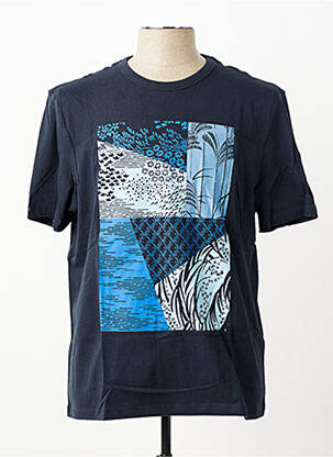 T-shirt coupe droite manches courtes bleu WHITE STUFF homme