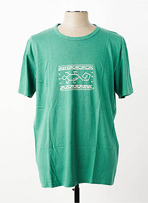 T-shirt coupe droite manches courtes vert POU NOU homme