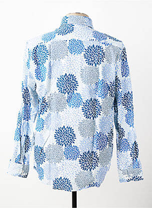 Chemise manches longues imprimé fantaisie bleu CARLOS CORDOBA homme