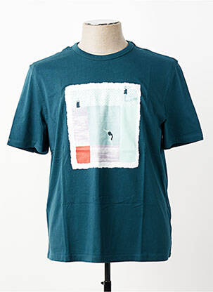 T-shirt coupe droite manches courtes bleu WHITE STUFF homme