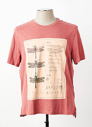 T-shirt coupe droite manches courtes rouge WHITE STUFF homme