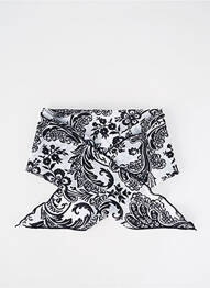 Foulard imprimé fantaisie noir ANTIGEL femme