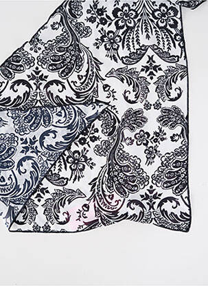 Foulard imprimé fantaisie noir ANTIGEL femme