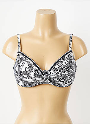Haut de maillot de bain haut soutien-gorge moulé haut soutien-gorge moulé noir ANTIGEL femme