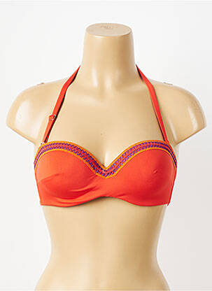 Haut de maillot de bain haut soutien-gorge moulé haut soutien-gorge moulé orange ANTIGEL femme