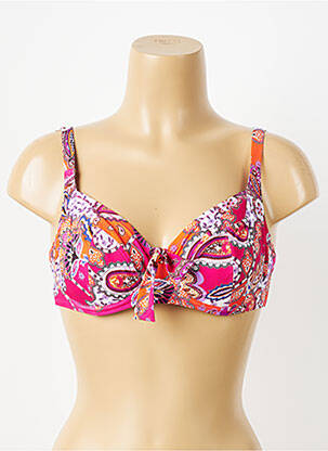 Haut de maillot de bain haut soutien-gorge emboitant haut soutien-gorge emboitant rose ANTIGEL femme