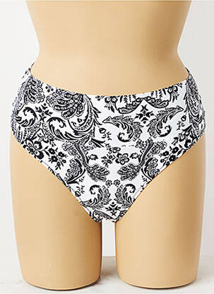 Bas de maillot de bain imprimé fleurs culotte noir ANTIGEL femme