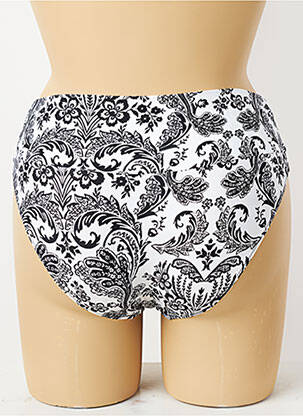 Bas de maillot de bain imprimé fleurs culotte noir ANTIGEL femme