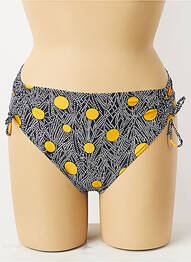 Bas de maillot de bain effet matière satinée culotte noir ANTIGEL femme