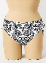 Bas de maillot de bain imprimé fleurs culotte noir ANTIGEL femme