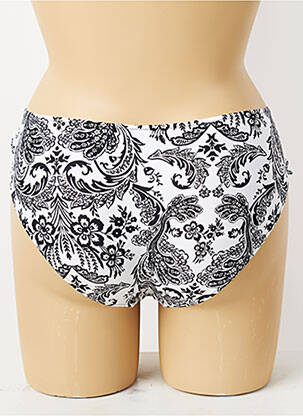 Bas de maillot de bain imprimé fleurs culotte noir ANTIGEL femme
