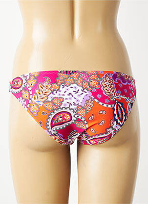 Bas de maillot de bain effet matière satinée culotte rose ANTIGEL femme