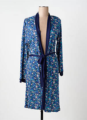 Robe de chambre tissage jersey bleu NAF NAF femme